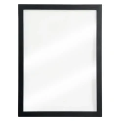 Cadre Woody transparent, avec kit de montage et et deux feutres craies (blanc et noir). 60x80 - Securit