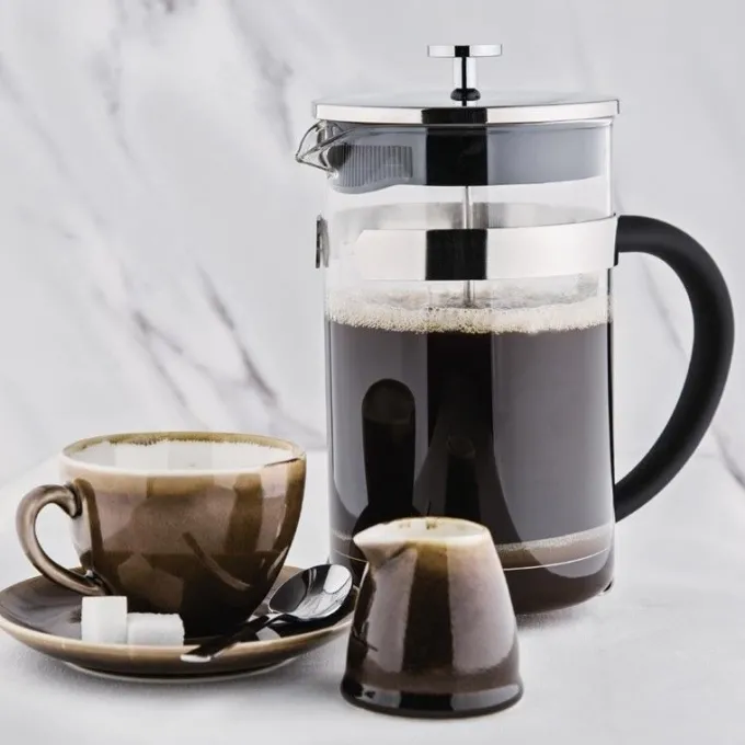 Cafetière à Piston en Acier Inoxydable 12 Tasses - Olympia