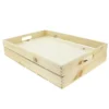 Cagette Bois Naturelle Gm + Faux Fond Bois Lot de 5 - Prolinea