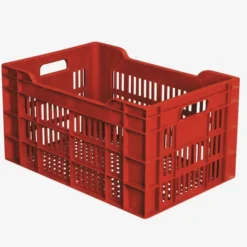 Caisse ajourée 550 x 360 x 290 mm 45 L - brique - Gilac