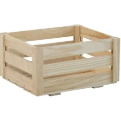 Caisse en Bois à Lattes - 46X25XH31 cm - Matériel CHR Pro