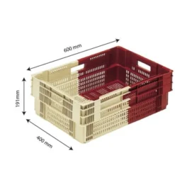 Caisse liaison froide bicolore 35 L - bordeaux/ivoire - Gilac