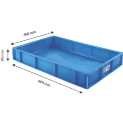 Caisse pleine Gilactiv® 600 x 400 x 90 mm 15 L - bleu - Gilac