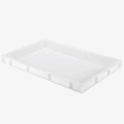 Caisse pleine 600 x 400 x 55 mm 9 L - blanc - Gilac