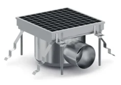 Caniveau de Sol pour Cuisine Professionnelle - Sortie Horizontale - Combisteel - 7075.0120