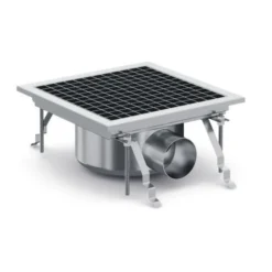 Caniveau de Sol pour Cuisine Professionnelle 300 - Sortie Horizontale - Combisteel