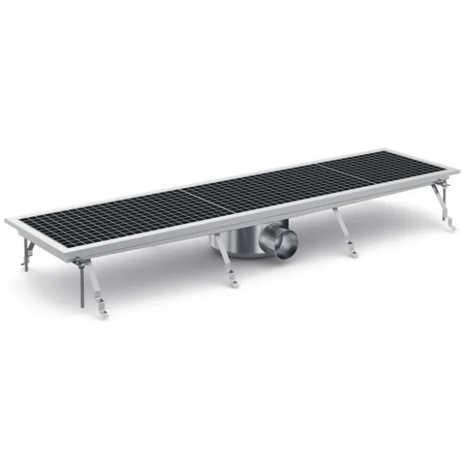 Caniveau de Sol pour Cuisine Professionnelle - Sortie Horizontale - Combisteel - 7075.0110