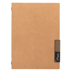 Carte Menu A4 gamme nature, 1 double inserts inclus (présente 4 pages) - Securit
