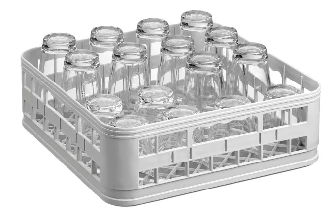 Casier de lavage à verres fond plat - 35cm x 35cm - Bartscher
