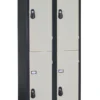 Casier Vestiaire Monobloc Acier 2 Colonnes 4 Cases - L 600 mm