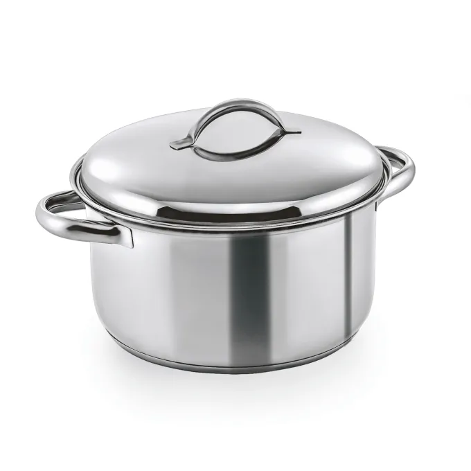 Casserole avec couvercle en Acier au nickel-chrome 6 L H 135 mm Ø 240 mm 1 - Was Germany