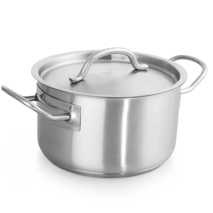 Casserole avec couvercle en Acier au nickel-chrome 5,2 L H 115 mm Ø 240 mm - Was Germany