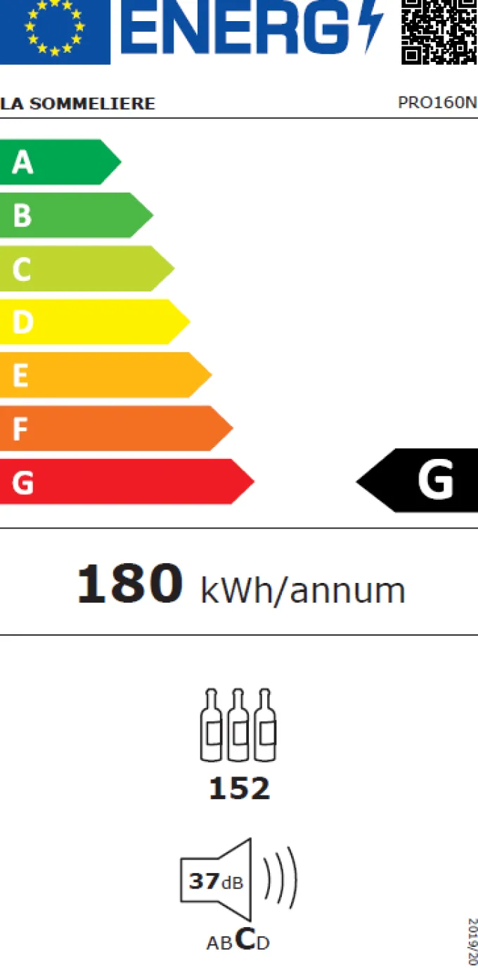 Cave de Vieillissement Professionnelle Prestige PRO160N - 152 Bouteilles - La Sommelière