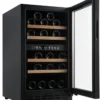 Cave à vin 40 bouteilles CHR noire 2T -Vinobox