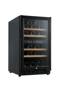 Cave à vin 40 bouteilles CHR noire 2T -Vinobox