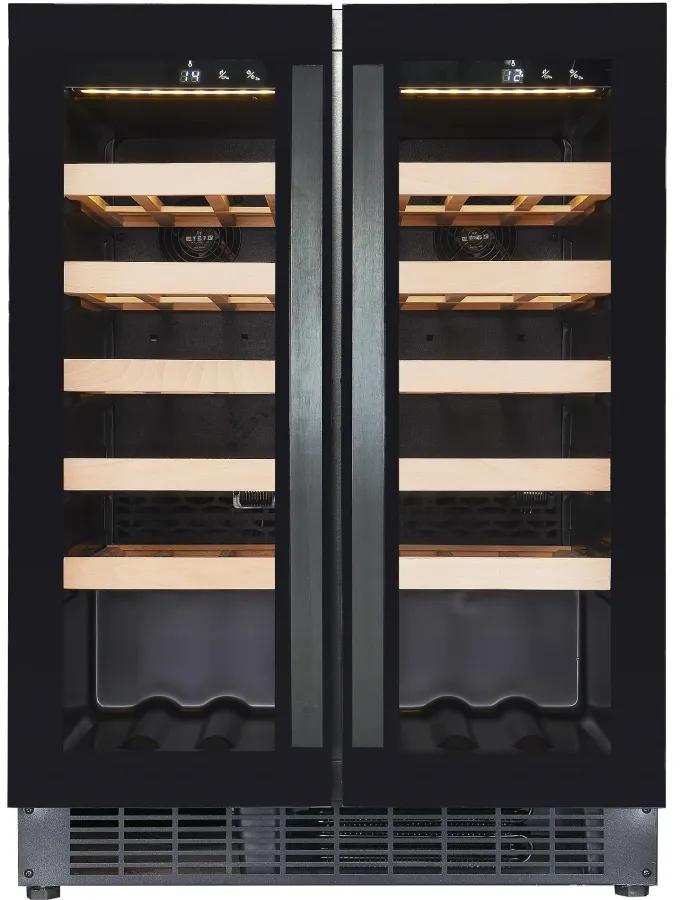 Cave à Vin 40 Bouteilles Double Zone - 100 L - Combisteel