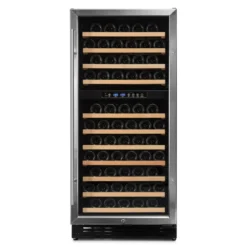 Cave à vin 40 bouteilles inox CHR 2T - Vinobox