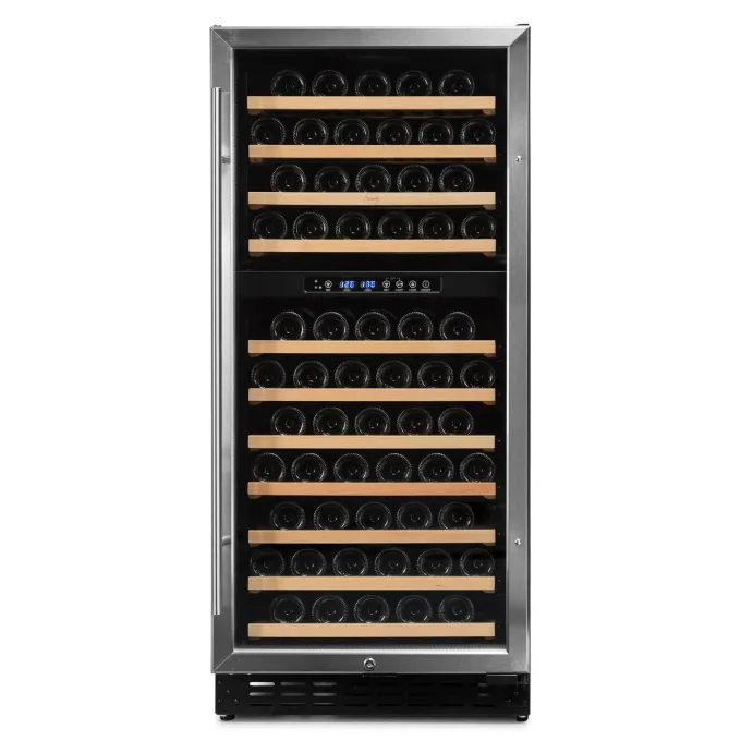 Cave à vin 40 bouteilles inox CHR 2T - Vinobox