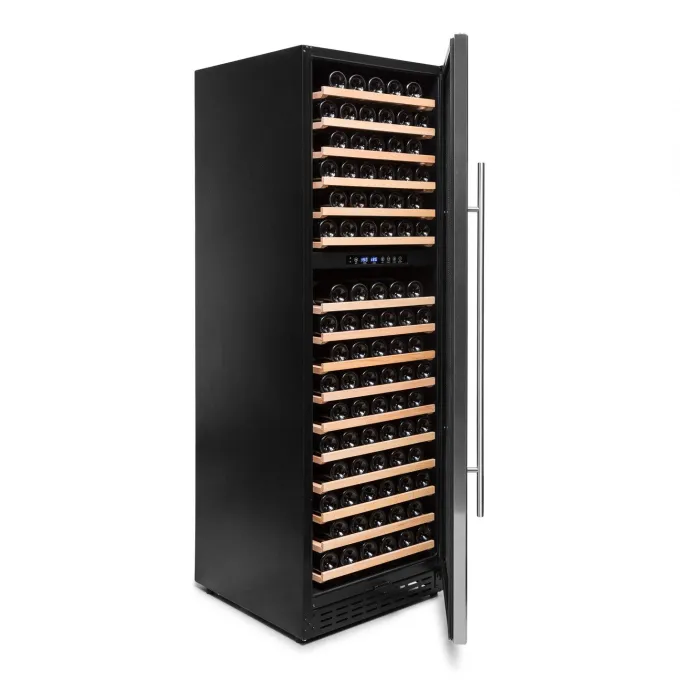 Cave à vin 168 bouteilles Inox CHR 2T - Vinobox