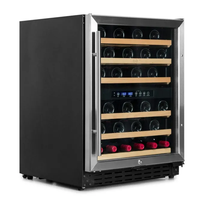 Cave à vin 50 bouteilles Inox CHR 2T - Vinobox