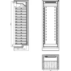 Cave à Vin 115 Bouteilles Zone Unique - 325 L - Combisteel