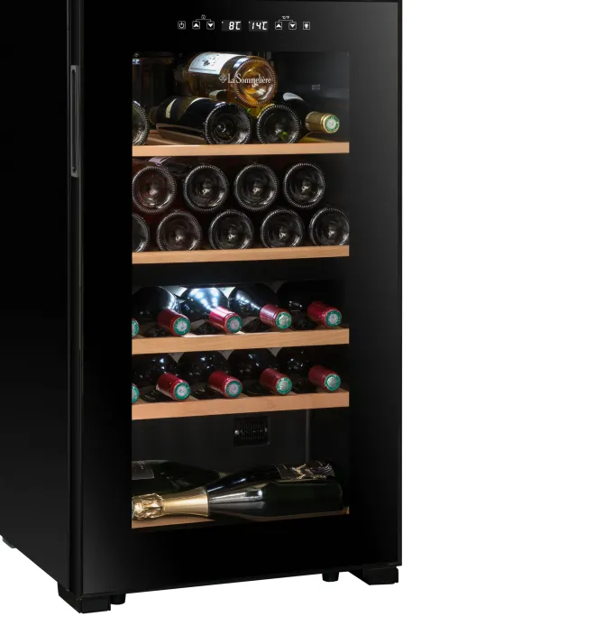 Cave à vin de Service SLS32DZBLACK Double Zone - 32 Bouteilles - La Sommelière