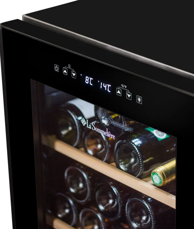 Cave à vin de Service SLS32DZBLACK Double Zone - 32 Bouteilles - La Sommelière