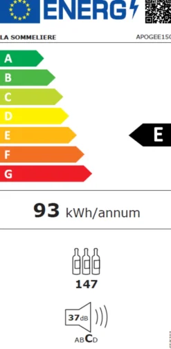 Cave à Vin de Vieillissement APOGEE 150 Porte Pleine - 147 Bouteilles - La Sommelière
