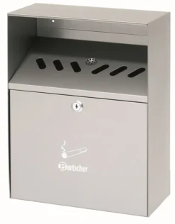 Cendrier mural en inox - argent - Bartscher