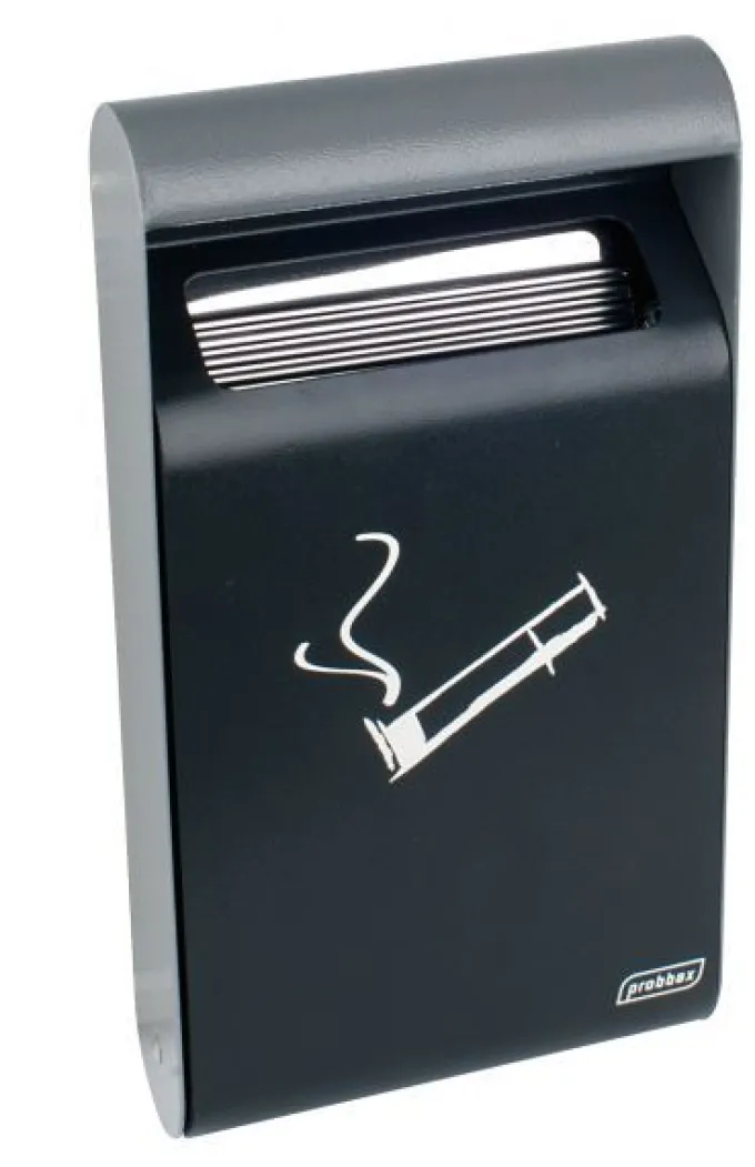 Cendrier Mural 3 Litres avec Bac Intérieur Anthracite - Probbax
