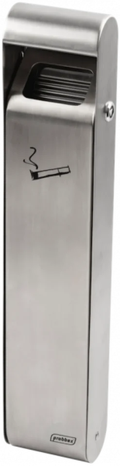 Cendrier Mural Slim 3 Litres Inox avec Bac Intérieur - Probbax