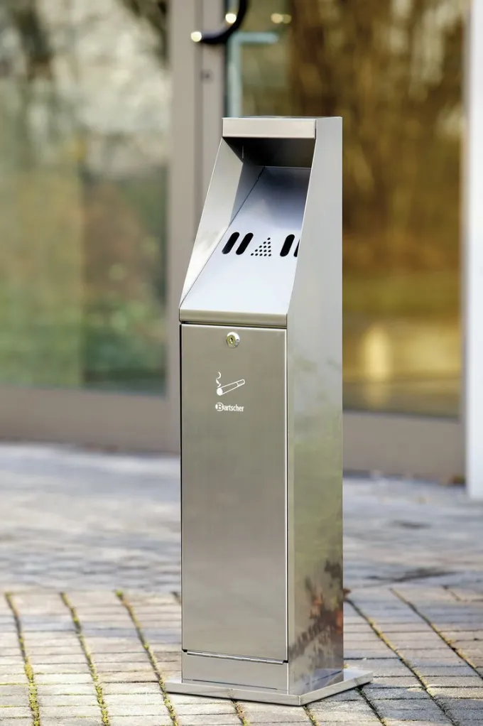 Cendrier sur colonne - argent - Bartscher