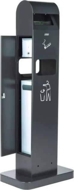 Cendrier sur Pied avec Corbeille 2 Litres et 8 Litres - Probbax