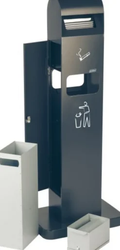 Cendrier sur Pied avec Corbeille 2 Litres et 8 Litres - Probbax