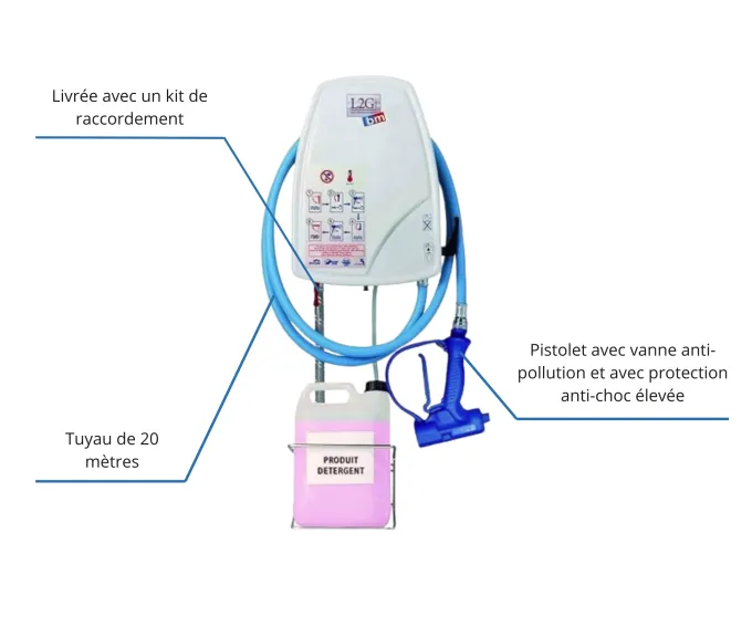 Centrale de Nettoyage Carénée 1 Produit 20 mètres
