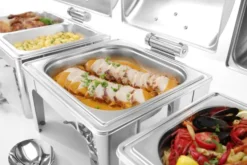 Chafing dish GN 2/3 finition poli miroir Profi Line 6L 395x405x(H)320mm - Hendi