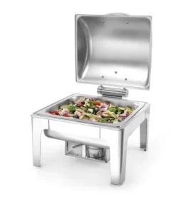 Chafing dish GN 2/3 finition poli miroir Profi Line 6L 395x405x(H)320mm - Hendi