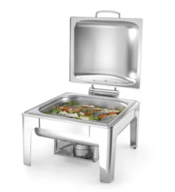 Chafing dish GN 2/3 finition satiné Profi Line 6L 395x430x(H)290mm - Hendi