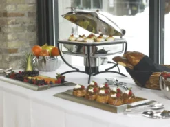 Chafing Dish Induction Carré en Acier Inoxydable - Pujadas