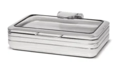 Chafing Dish Rectangulaire GN 1/1 avec Couvercle en Verre - Pujadas