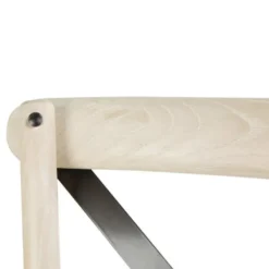 Chaise Bistro avec dossier croisé sable - Lot de 2