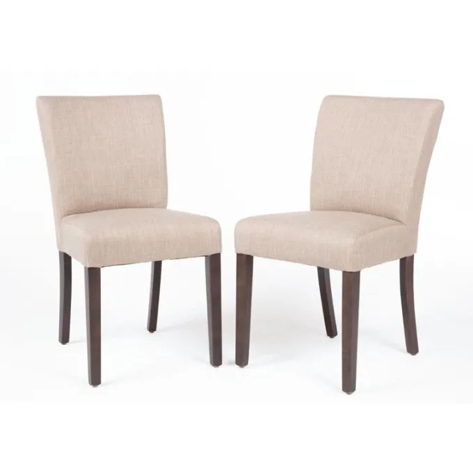 Chaise Contemporaine en Toile de Jute Écrue - Lot de 2 - Bolero