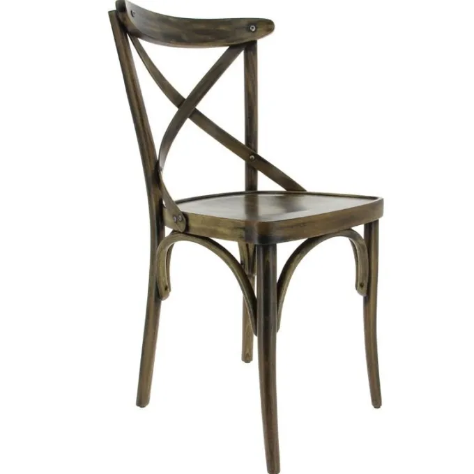 Chaise Restaurant Chinon Hêtre Cérusée Lot de 2 - Ligne CHR
