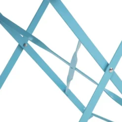 Chaises de Terrasse Bleu Turquoise en Acier - Lot de 2 - Bolero
