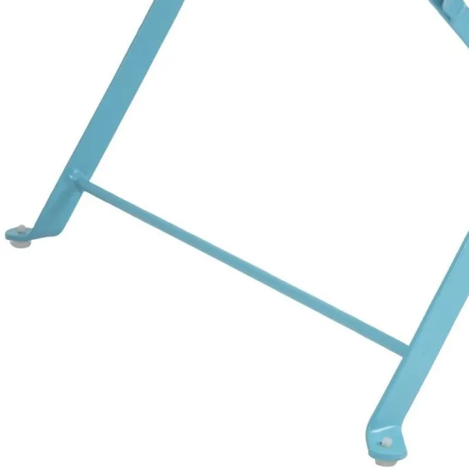 Chaises de Terrasse Bleu Turquoise en Acier - Lot de 2 - Bolero