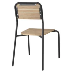 Chaises d'Extérieur Effet Bois - Lot de 4 - Bolero