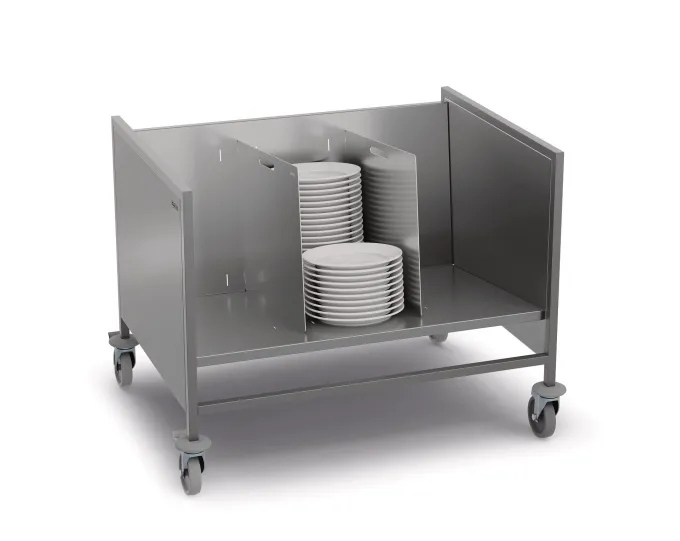 Chariot à Assiettes Double 300 Assiettes Jusqu'à Ø 32 cm - Pujadas