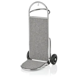 Chariot à bagages en Acier Inoxydable gris L 610 mm l 705 mm H 1210 mm - Was Germany