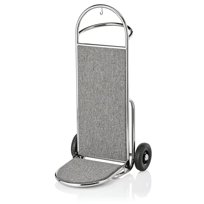 Chariot à bagages en Acier Inoxydable gris L 610 mm l 705 mm H 1210 mm - Was Germany