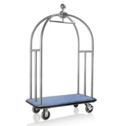 Chariot à bagages en Acier Inoxydable bleu L 1120 mm l 610 mm H 1860 mm 1 - Was Germany